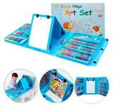 MEGA KIT DE ARTE 208 PIEZAS PARA NIÑOS