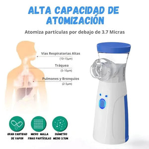 Nebulizador Pediátrico y Adultos Ultrasónico Portátil